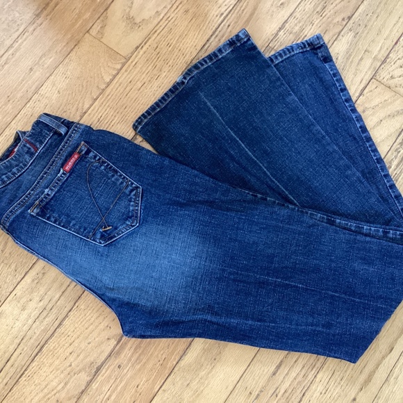 Vintage Guess women’s jeans, mid rise, flare leg, some stretch, 28” waist - Picture 1 of 6